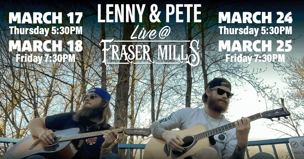 Lenny and Pete live at Fraser Mills Brewery in Port Moody, bC