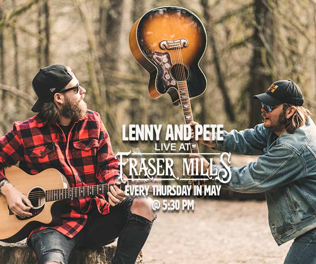 Lenny and Pete live at Fraser Mills Brewery in Port Moody, BC