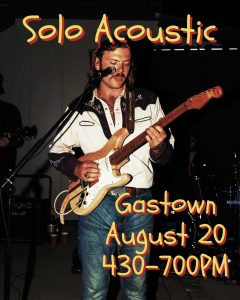Matt Peterson solo show in Gastown August 20, 2026