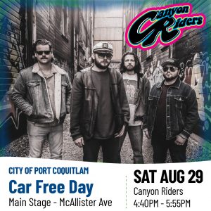 Poster for Canyon Riders perform at Port Coquitlam Car Free Day
