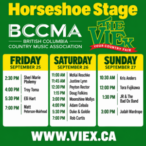 Viex Country Fair Nanaimo Music schedule