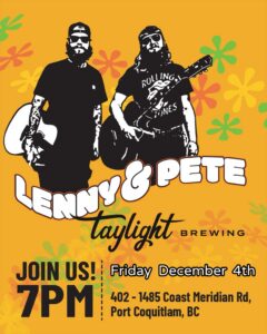 Lenny and Pete Music at Taylight Ad