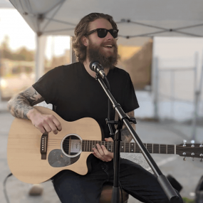 Lenny at Fraser Mills on the Patio