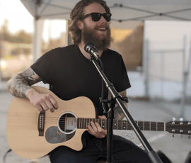 Lenny at Fraser Mills on the Patio
