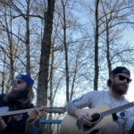 Blue Bridge.Port Coquitlam - 2021 2021 Lenny and Pete busking at the Blue Bridge in Port Coquitlam