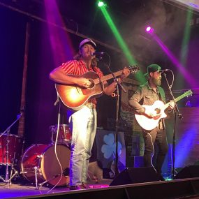 Lenny and Pete playing live