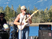 August 31 2024 Harrison Hot Springs - Bands on the Beach August 31 2024 Matt playing guitar at Harrison Hot Springs - Bands on the Beach