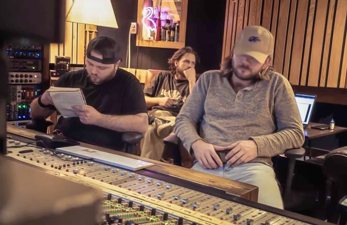 Laying down some tracks at @raincityrecorders with @mattroachmusic and @emily_ryan