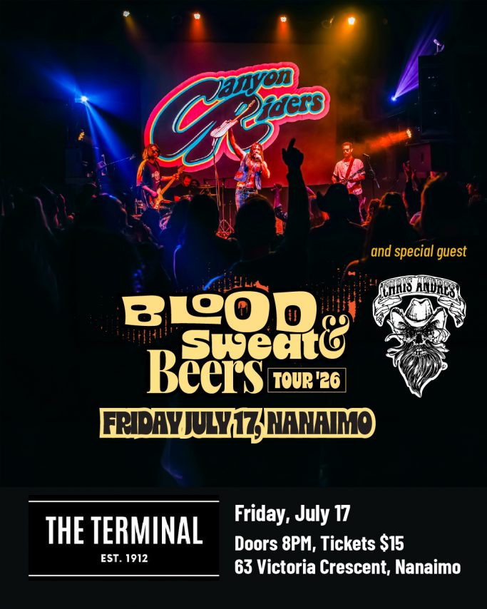 Canyon Riders and Chris Andres at the Terminal in Nanaimo